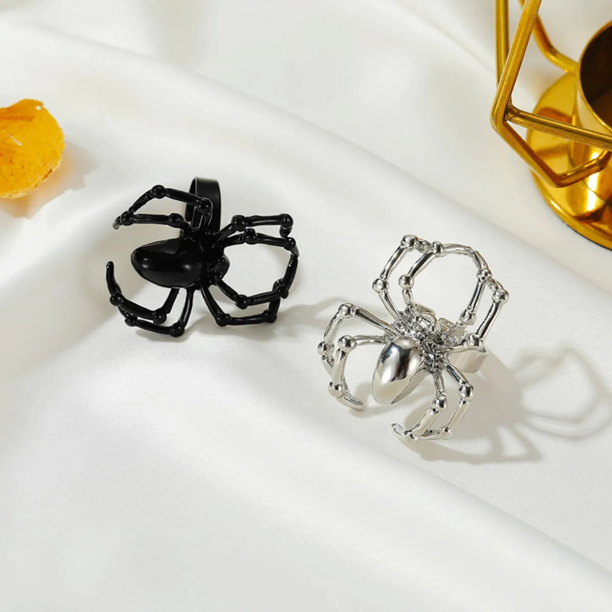 Gothic Retro Spider Alloy Halloween Men'S Rings