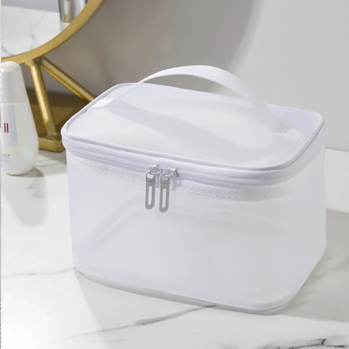 Grid Visual Large Multi-Functional Travel Cosmetic Storage Bag