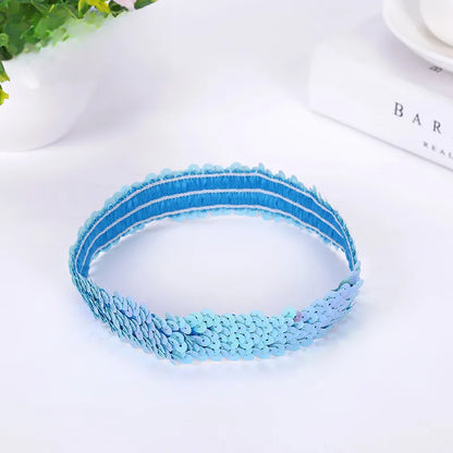 Hair Accessories Girls Supply Stretch Sequins Hair Belt Sequins Hair Belt Manufacturers Wholesale Grab Hair Sequins Hair Belt