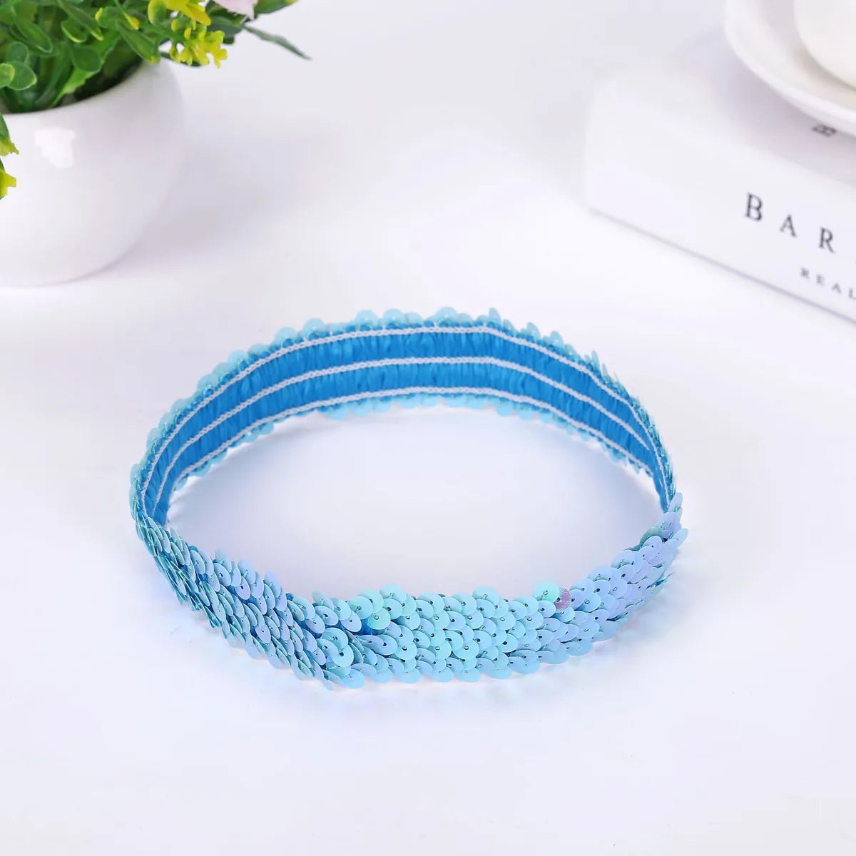 Hair Accessories Girls Supply Stretch Sequins Hair Belt Sequins Hair Belt Manufacturers Wholesale Grab Hair Sequins Hair Belt