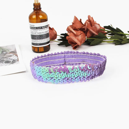 Hair Accessories Girls Supply Stretch Sequins Hair Belt Sequins Hair Belt Manufacturers Wholesale Grab Hair Sequins Hair Belt