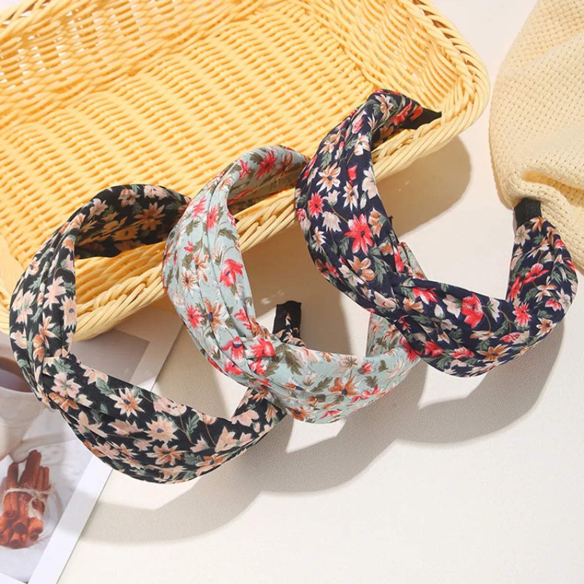 Elegant Lady Flower Cloth Hair Band