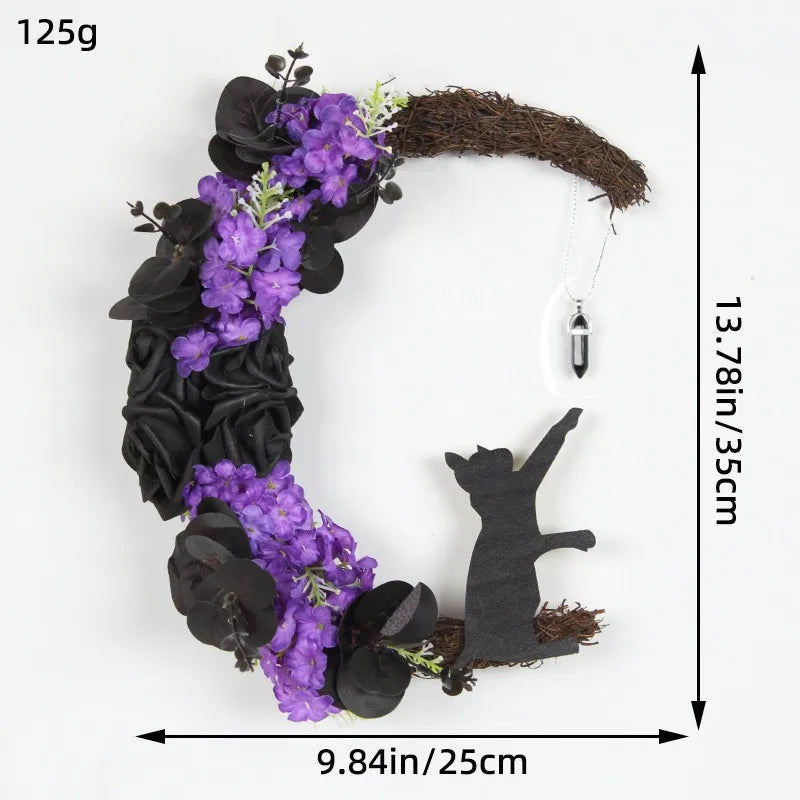 Halloween Animal Moon Flower Plastic Cloth Party Decorative Props 1 Piece