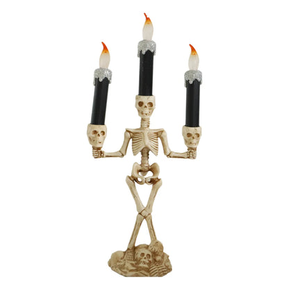 Halloween Candle Skull Plastic Holiday Party Decorative Props