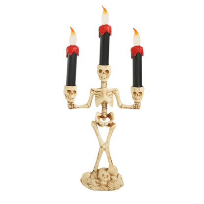 Halloween Candle Skull Plastic Holiday Party Decorative Props