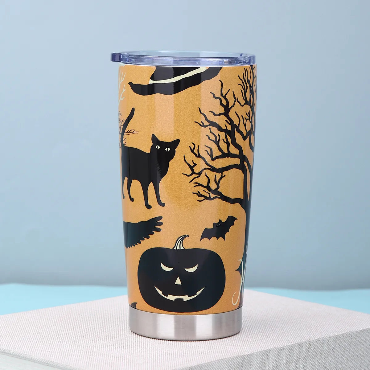 Halloween Casual Cute Pumpkin Bat Skull 201 Stainless Steel 304 Stainless Steel Water Bottles 1 Piece