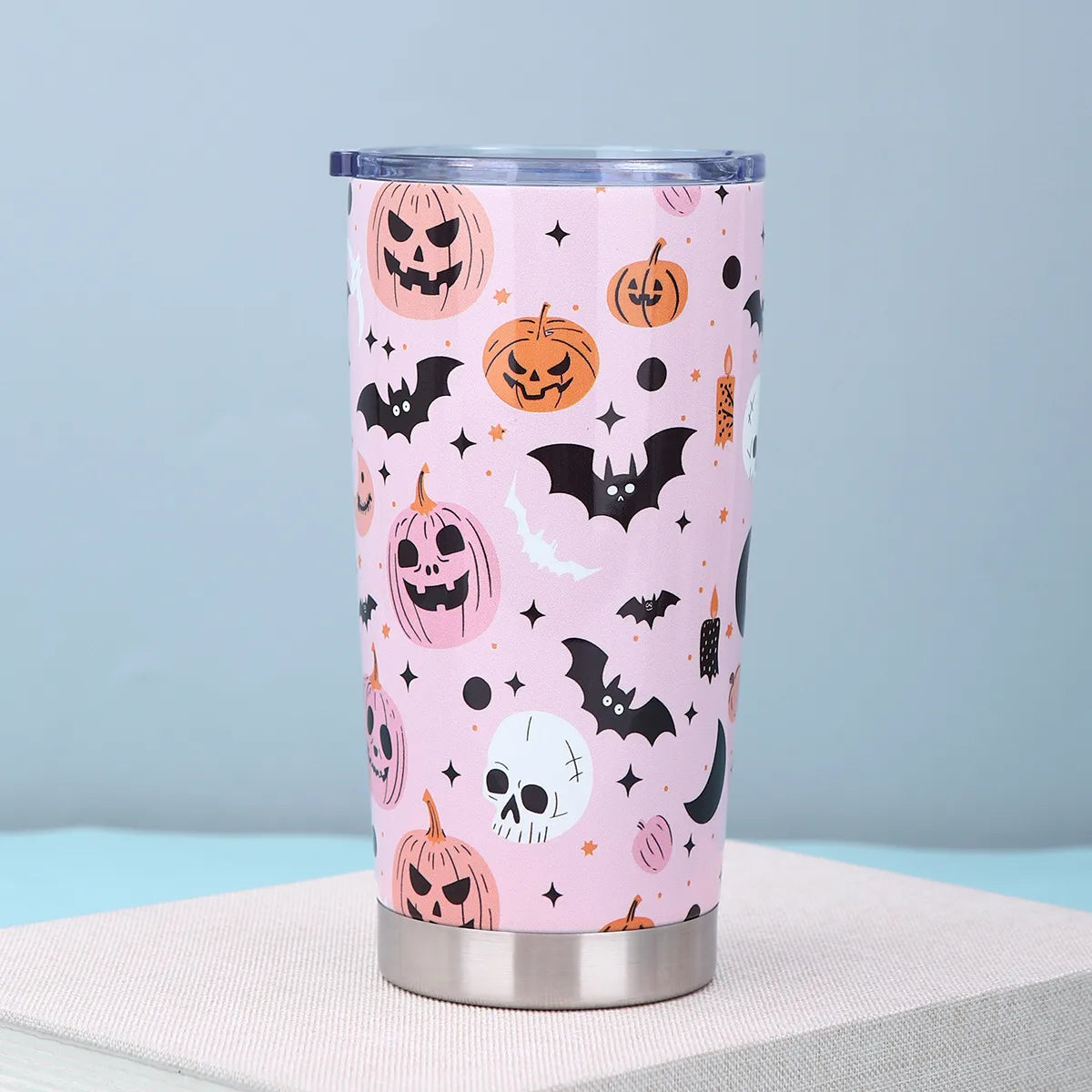 Halloween Casual Cute Pumpkin Bat Skull 201 Stainless Steel 304 Stainless Steel Water Bottles 1 Piece