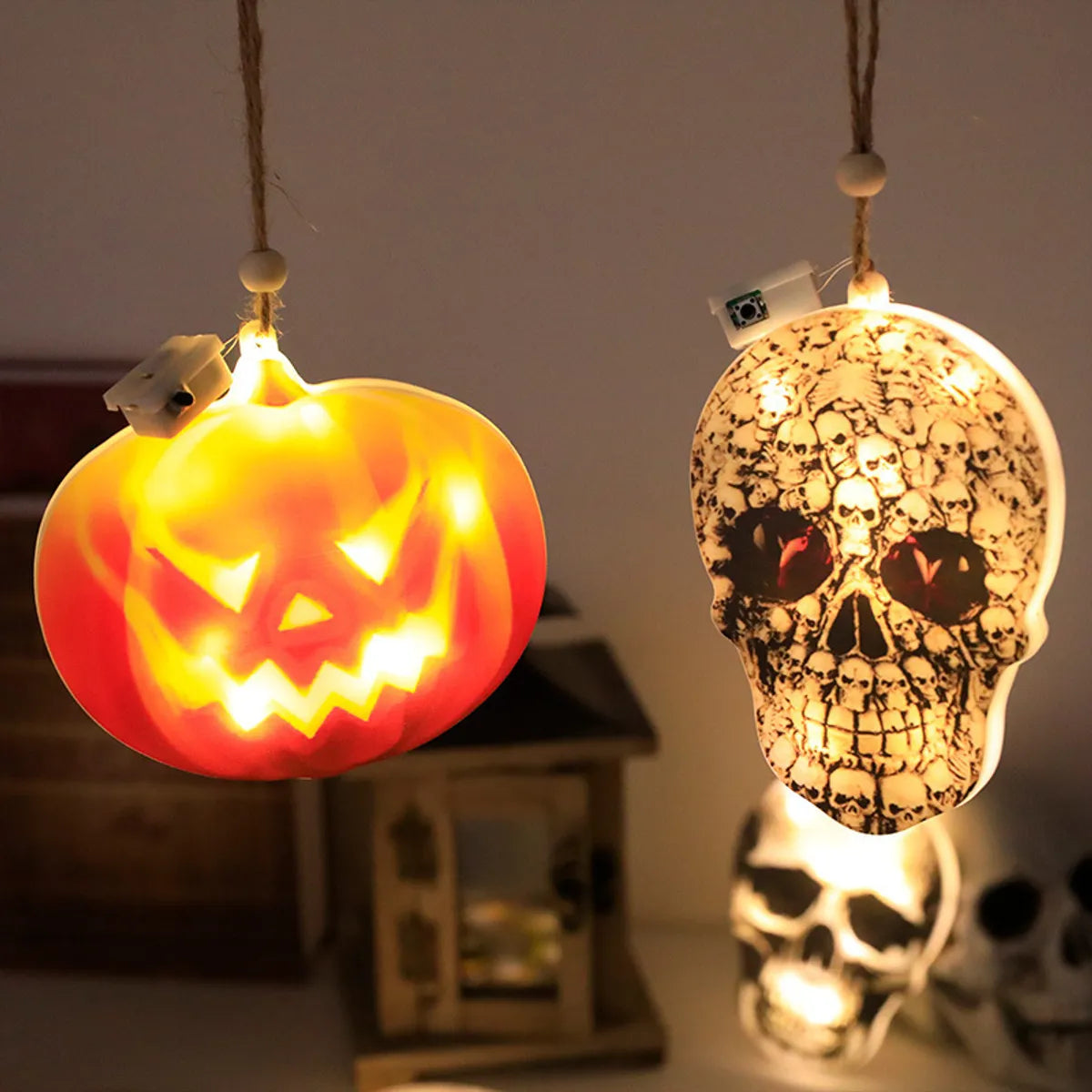 Halloween Casual Hip-Hop Funny Skull PVC Outdoor Party Lightings