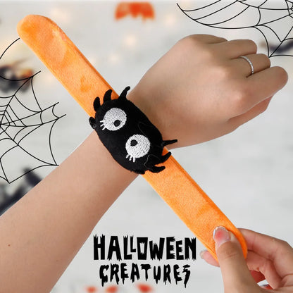 Halloween Casual Simple Style Pumpkin Spider PVC Flannel Holiday Party Wristband