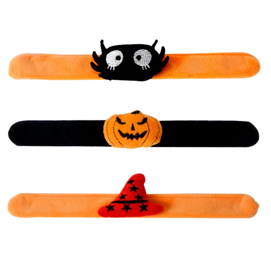 Halloween Casual Simple Style Pumpkin Spider PVC Flannel Holiday Party Wristband