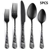 Halloween Casual Skull 410 Stainless Steel Spoon Fruit Fork 1 Set