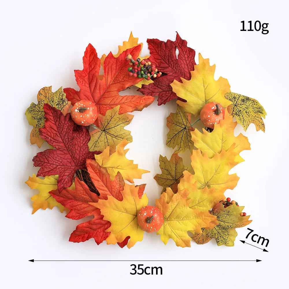 Halloween Classic Style Leaves Berry Cloth Party Festival Hanging Ornaments