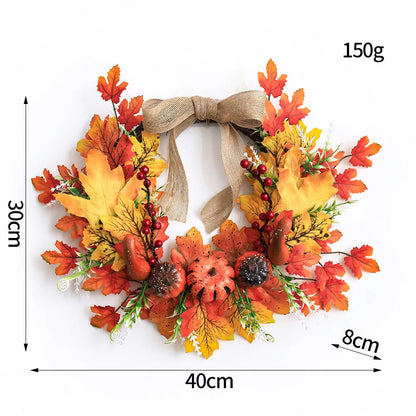 Halloween Classic Style Leaves Berry Cloth Party Festival Hanging Ornaments