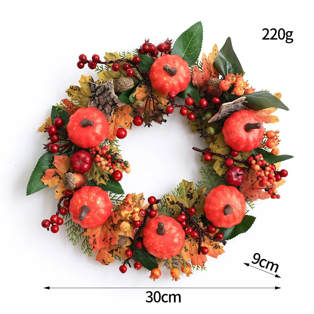 Halloween Classic Style Leaves Berry Cloth Party Festival Hanging Ornaments