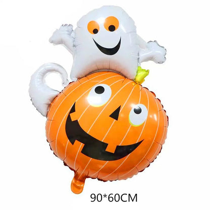 Halloween Classic Style Pumpkin Bat Aluminum Film Holiday Festival Balloons