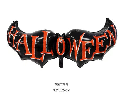 Halloween Classic Style Pumpkin Bat Aluminum Film Holiday Festival Balloons