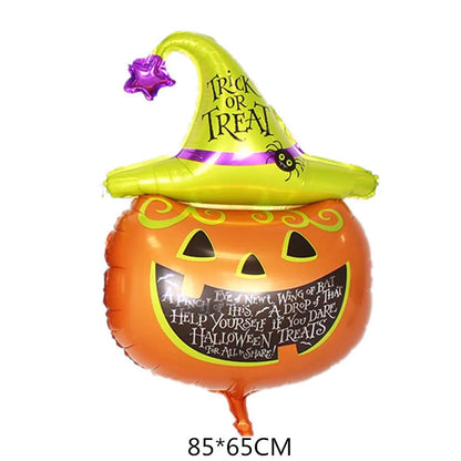 Halloween Classic Style Pumpkin Bat Aluminum Film Holiday Festival Balloons