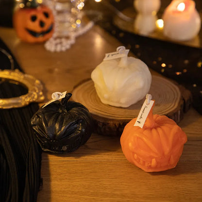 Halloween Cool Style Pumpkin Soybean Mixed Wax Candle