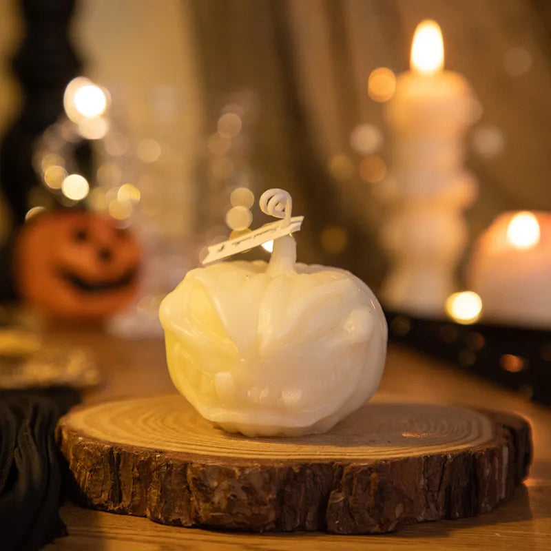 Halloween Cool Style Pumpkin Soybean Mixed Wax Candle