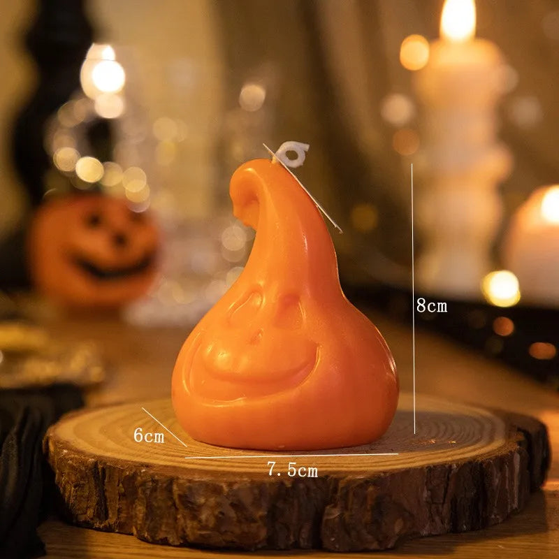 Halloween Cool Style Pumpkin Soybean Mixed Wax Candle