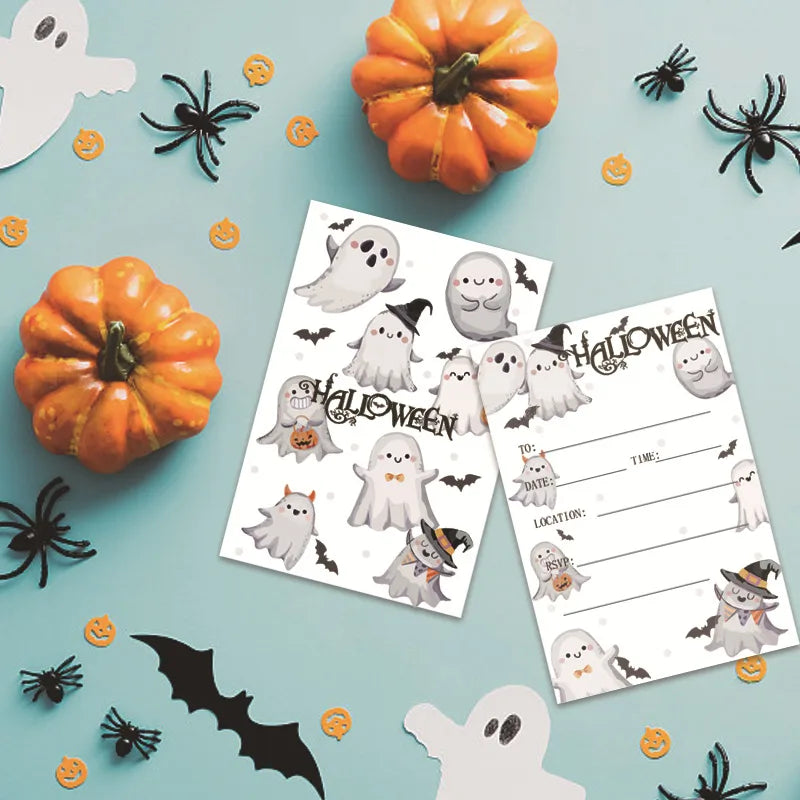 Halloween Cool Style Pumpkin Tree Ghost Paper Party Festival Card