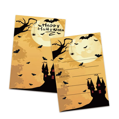 Halloween Cool Style Pumpkin Tree Ghost Paper Party Festival Card