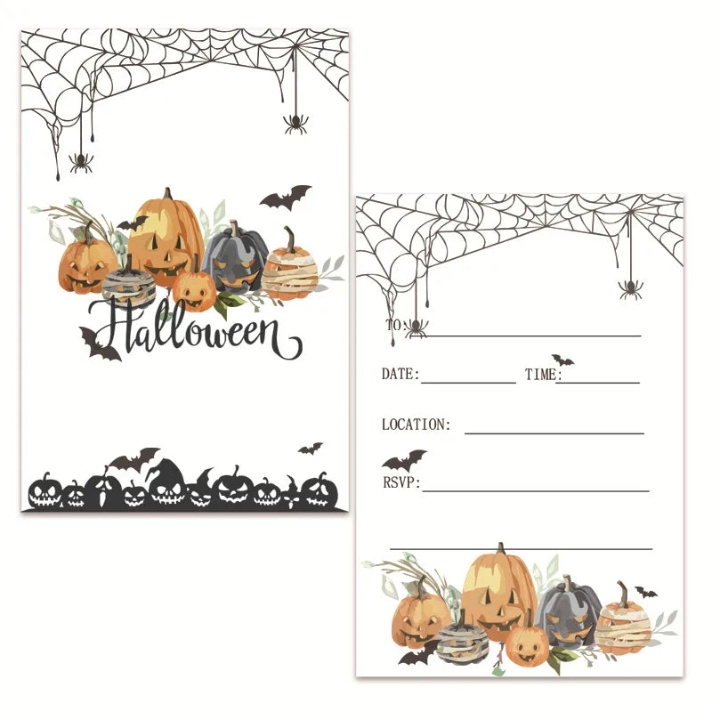 Halloween Cool Style Pumpkin Tree Ghost Paper Party Festival Card