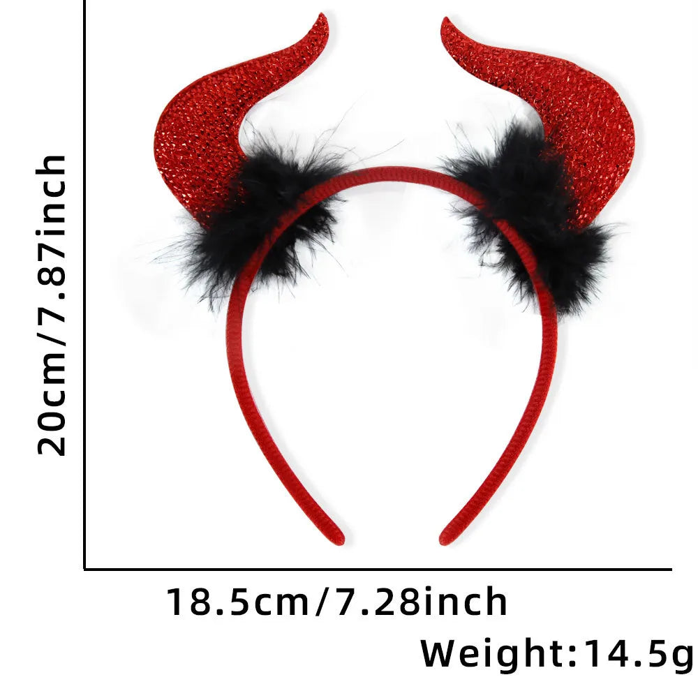 Halloween Cute Funny Horns Plastic Party Festival Costume Props Decorative Props