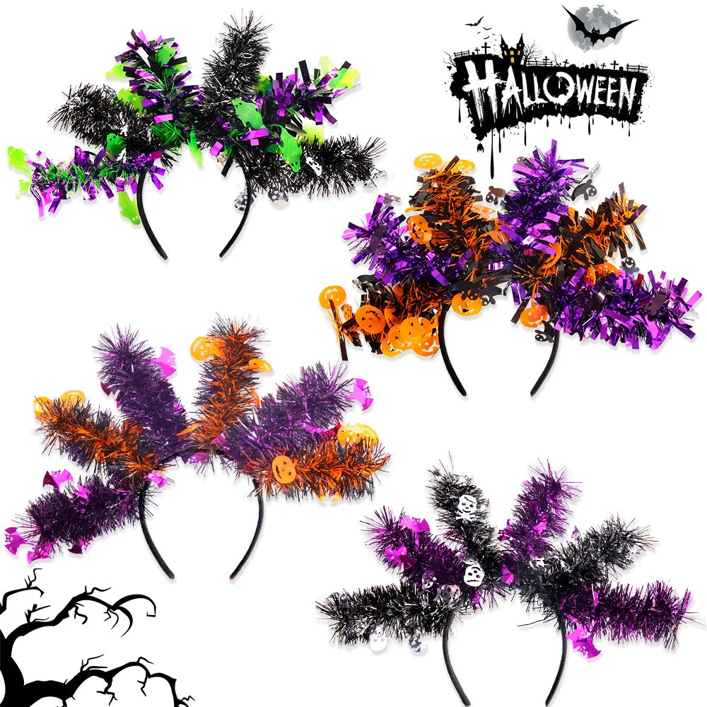 Halloween Cute Pumpkin Bat Plastic Party Festival Headband