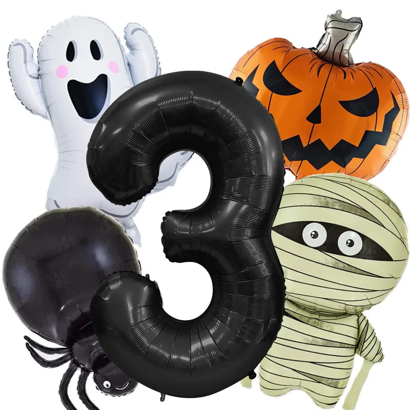 Halloween Cute Pumpkin Ghost Spider Aluminum Film Holiday Wedding Banquet Balloons