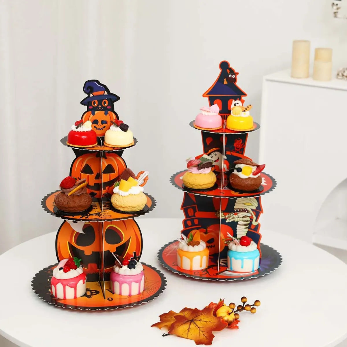 Halloween Cute Pumpkin Paper Party Festival Ornaments