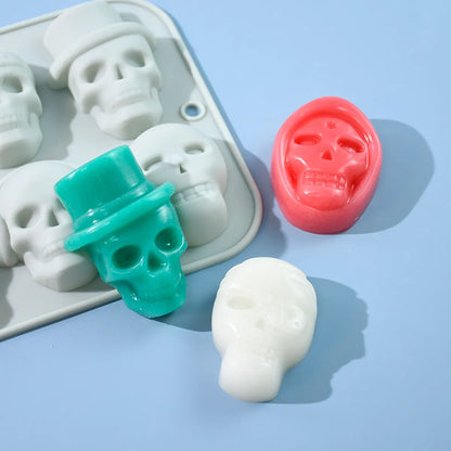 Halloween Cute Skull Silica Gel Kitchen Molds 1 Piece