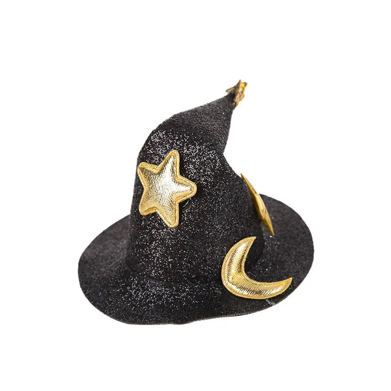 Halloween Cute Witch Hat Cloth Party Festival Hairpin