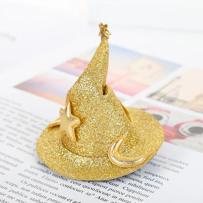 Halloween Cute Witch Hat Cloth Party Festival Hairpin