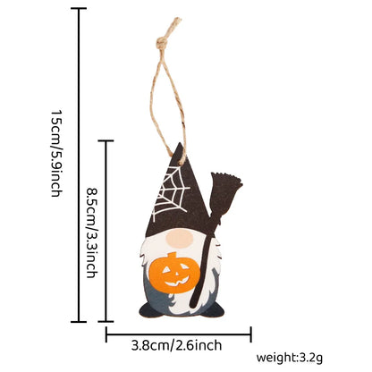 Halloween Cute Zombie Ghost Skull Wood Party Festival Hanging Ornaments