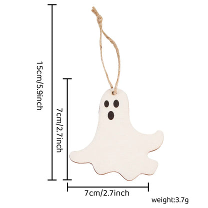 Halloween Cute Zombie Ghost Skull Wood Party Festival Hanging Ornaments