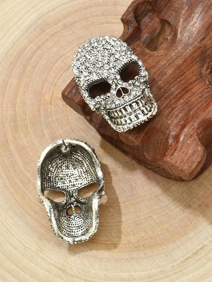 Halloween Diamond-Studded Skull Earrings Wholesale Nihaojewelry