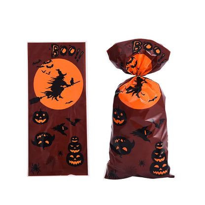 Halloween Funny Cartoon Plastic Party Gift Wrapping Supplies