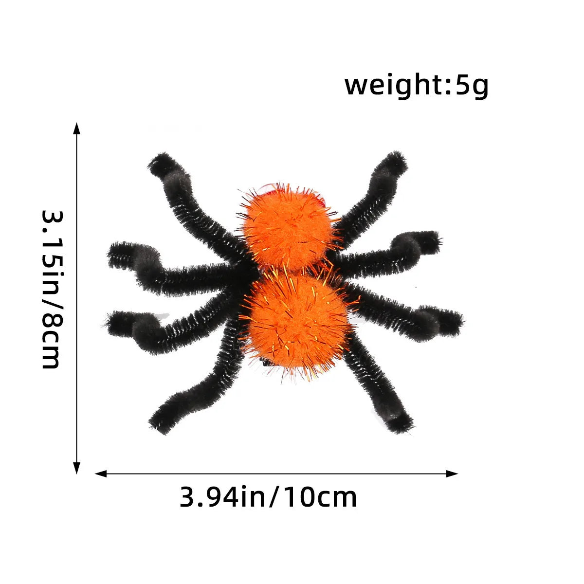 Halloween Funny Spider Hairball Iron Wire Party Festival Hairpin