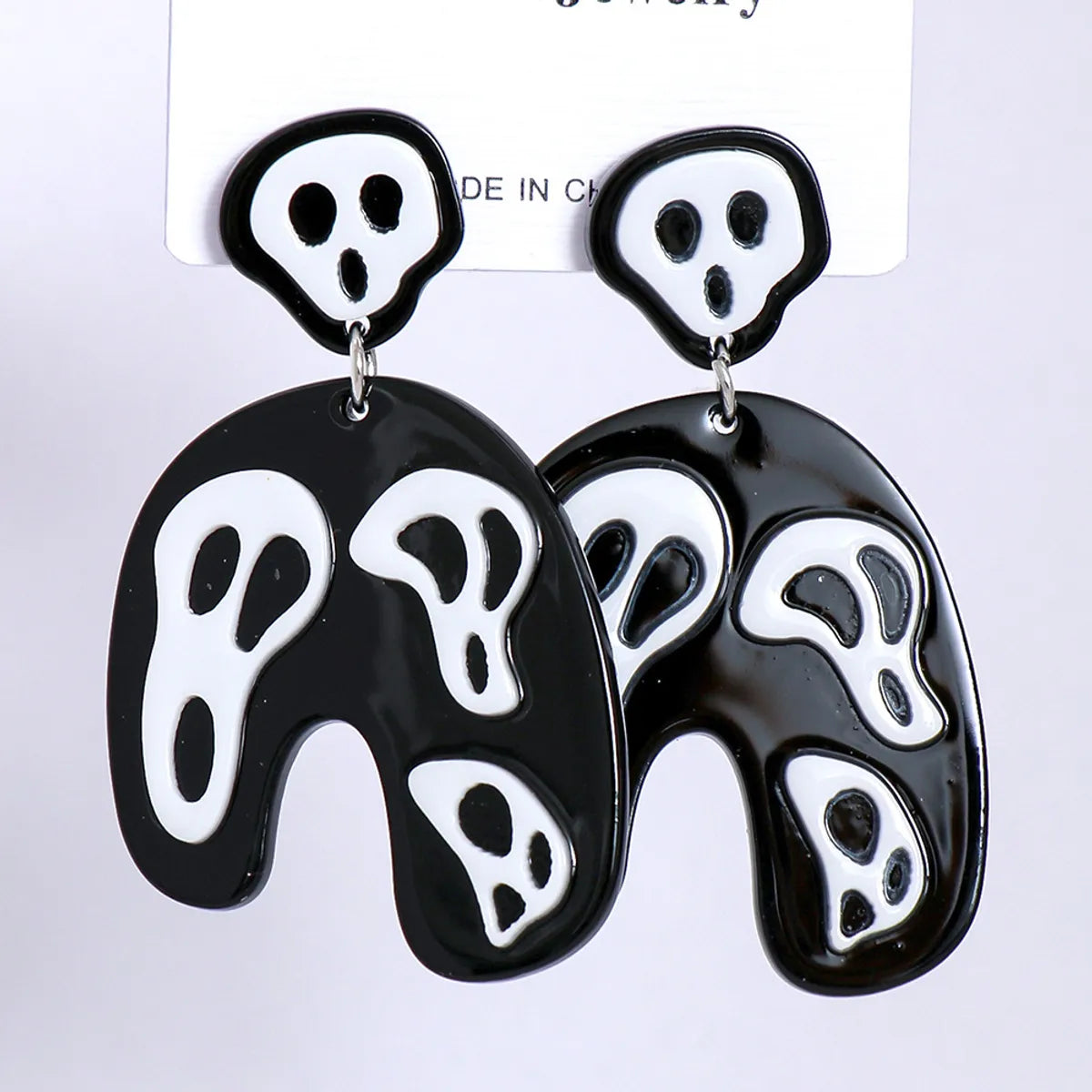 Halloween Geometric Resin Earrings Wholesale Jewelry Nihaojewelry