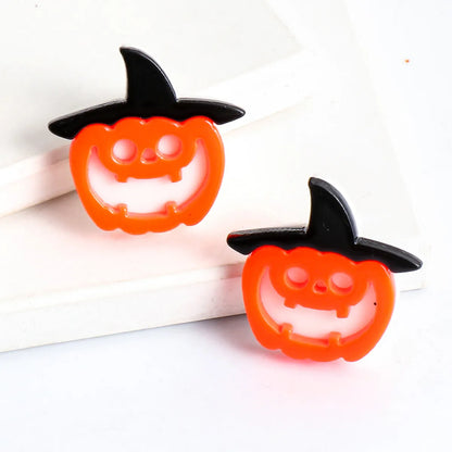 Halloween Geometric Resin Earrings Wholesale Jewelry Nihaojewelry