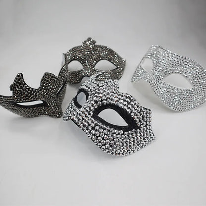 Halloween Glam Solid Color Plastic Masquerade Party Party Mask