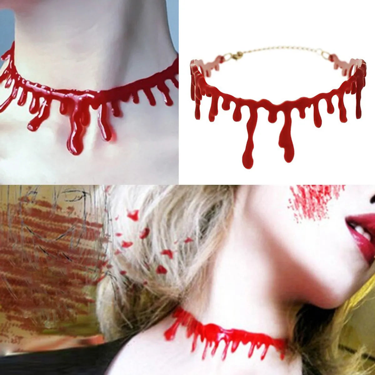 Halloween Gothic Exaggerated Blood Stains Rubber Party Decorative Props