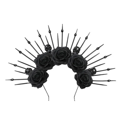 Halloween Gothic Punk Flower Plastic Party Festival Headband