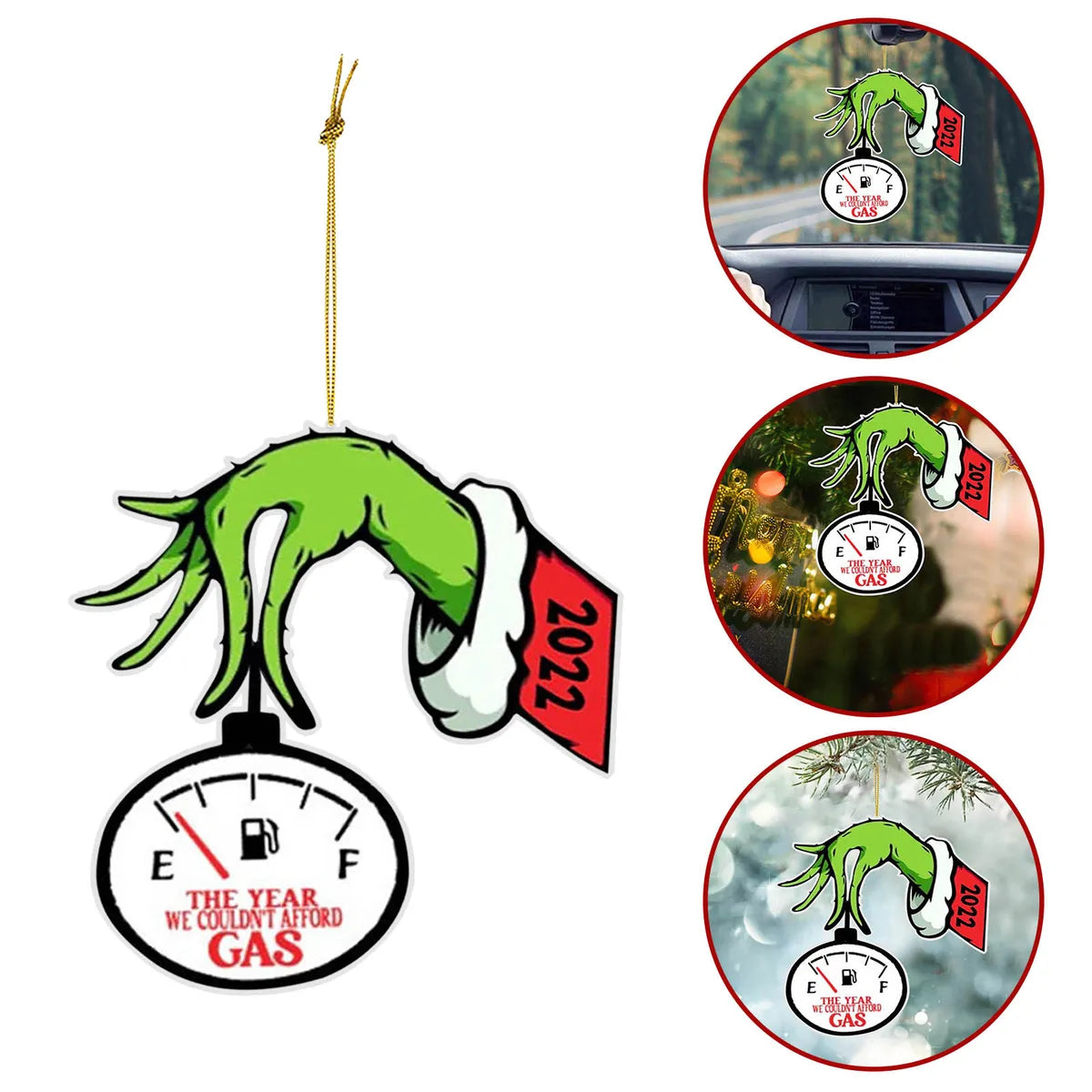 Christmas Grinch Arylic Party Hanging Ornaments