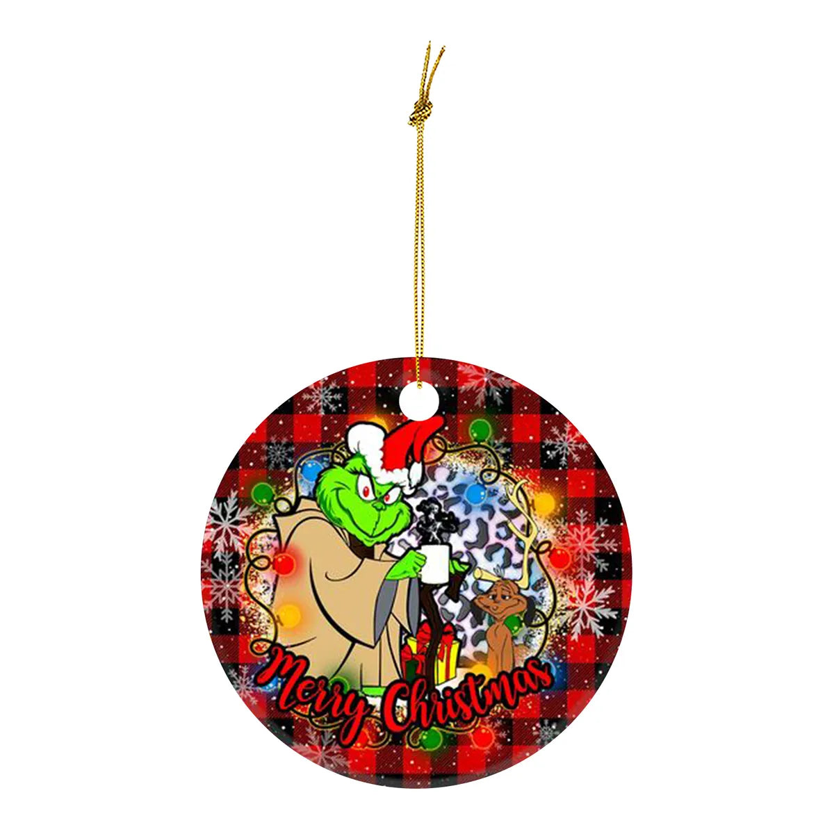 Christmas Grinch Arylic Party Hanging Ornaments