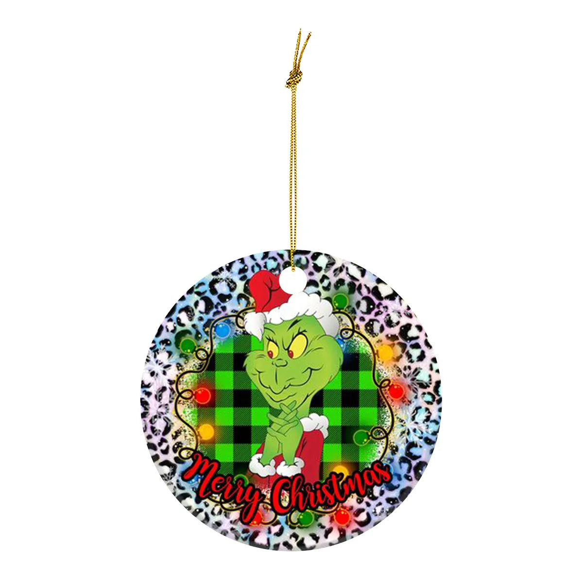 Christmas Grinch Arylic Party Hanging Ornaments