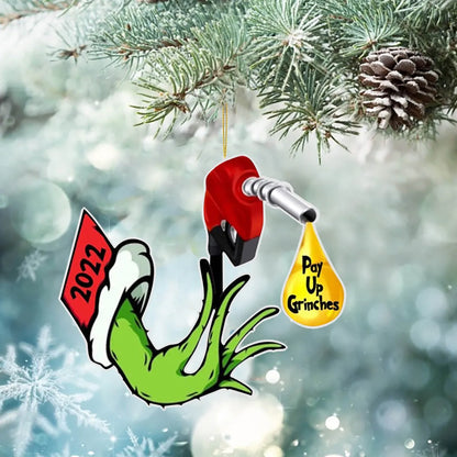 Christmas Grinch Arylic Party Hanging Ornaments