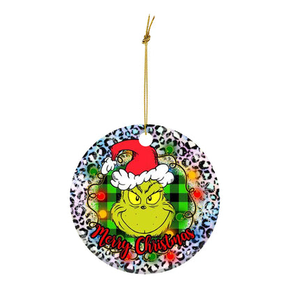 Christmas Grinch Arylic Party Hanging Ornaments