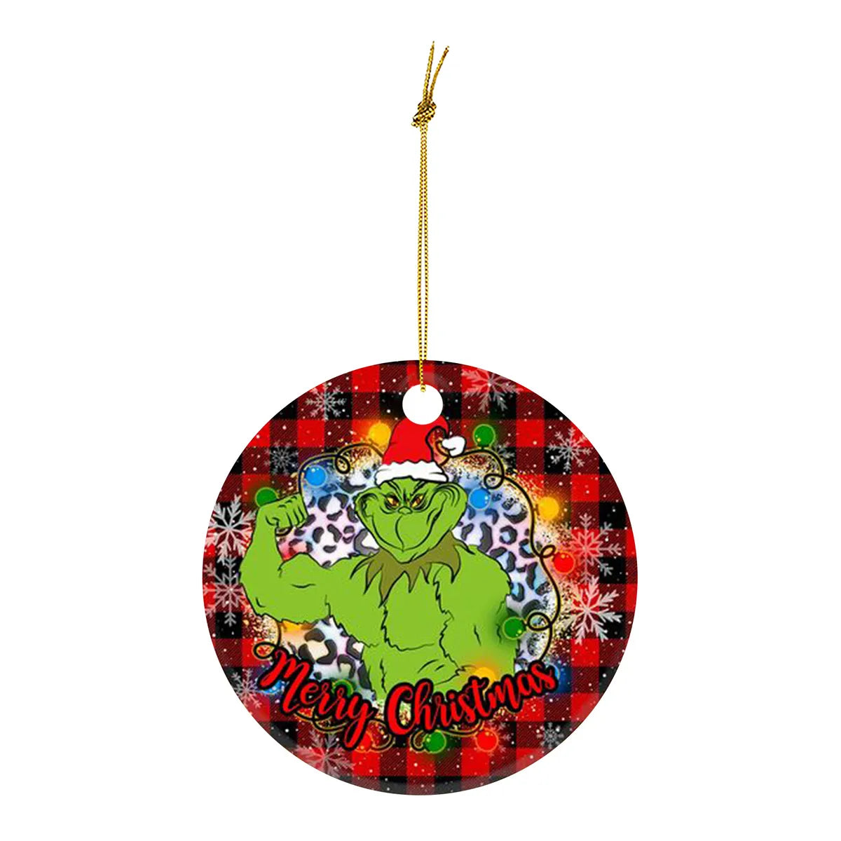 Christmas Grinch Arylic Party Hanging Ornaments